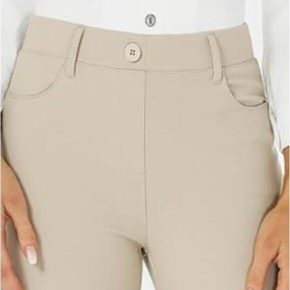 Stelle Dune Boot-Cut Dress Pants | XXS 30” Inseam | Beige Work Slacks - Picture 5 of 9